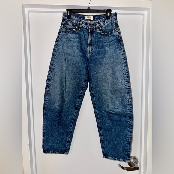 Agolde Women's High Rise Jeans - Blue - Picture 3 of 9